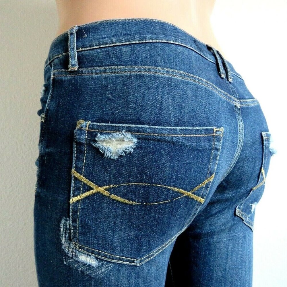 ABERCROMBIE & FITCH Jeans DESTRUCTED Shorts Size 8